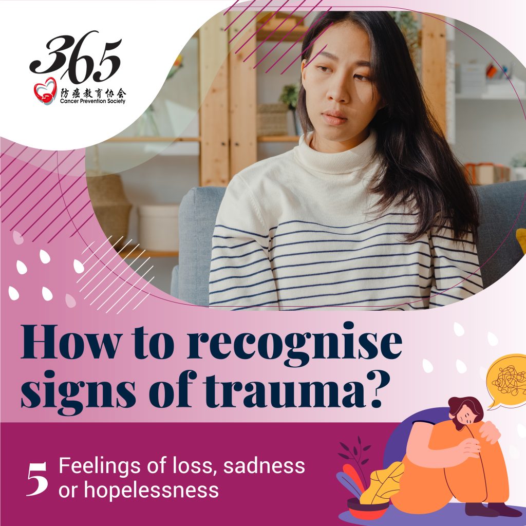 How to recognise signs of trauma? | 365 Cancer Prevention Society